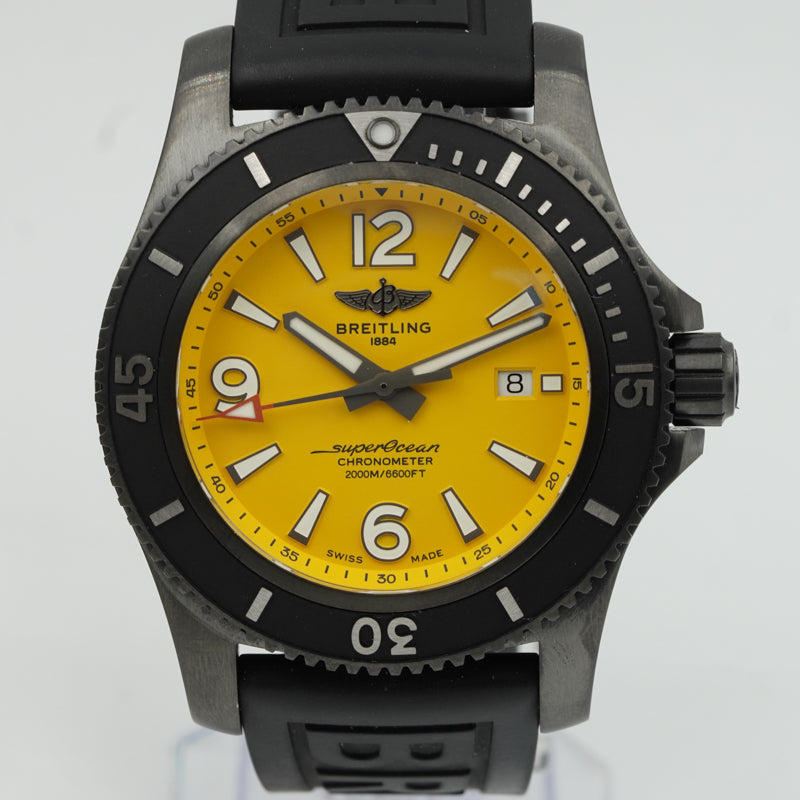 Breitling superocean hot sale yellow dial