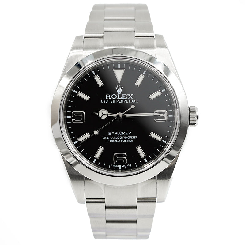 SOLD - 3/9/24 - Rolex Explorer I 39mm 214270 Stainless Steel W/Card 20 –  Moyer Fine Jewelers