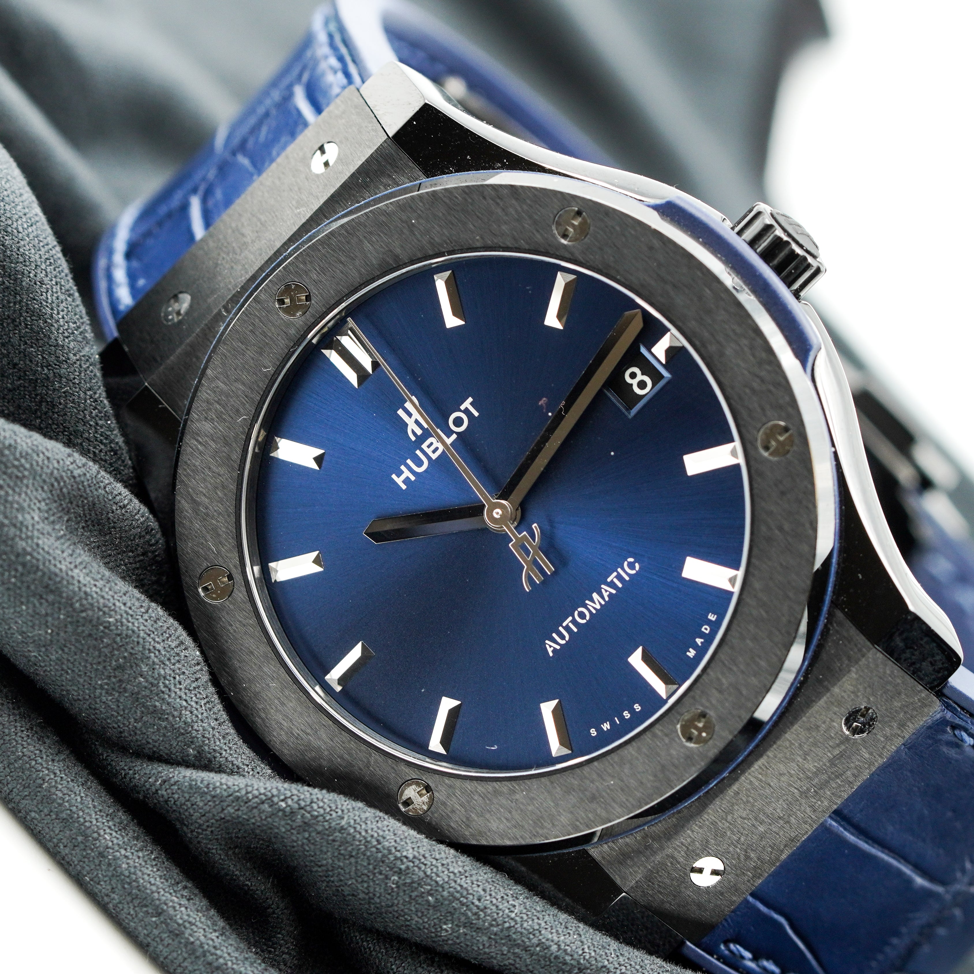 Hublot classic fusion discount ceramic blue 42mm