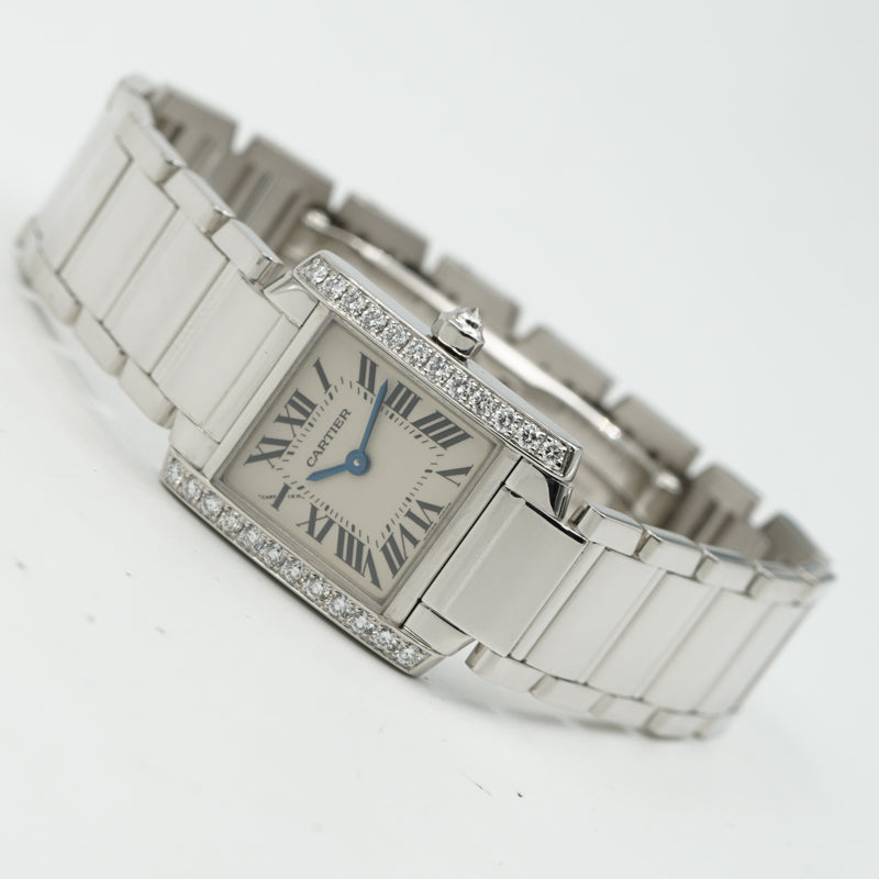 Cartier tank francaise white gold hotsell