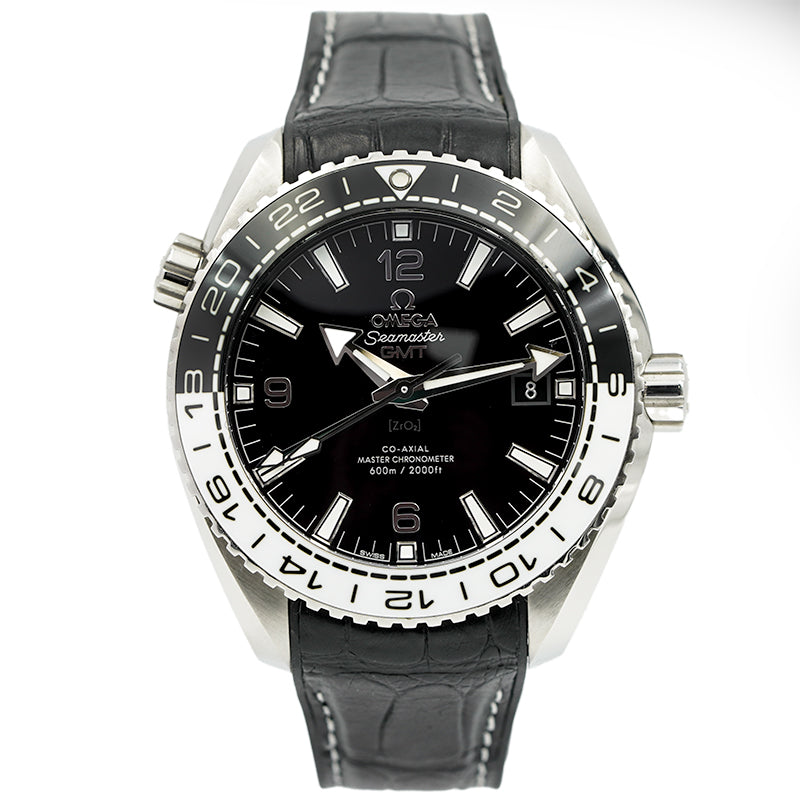 SOLD 11 09 23 Omega Planet Ocean GMT 43.5mm 21533442201001 Seamast Moyer Fine Jewelers