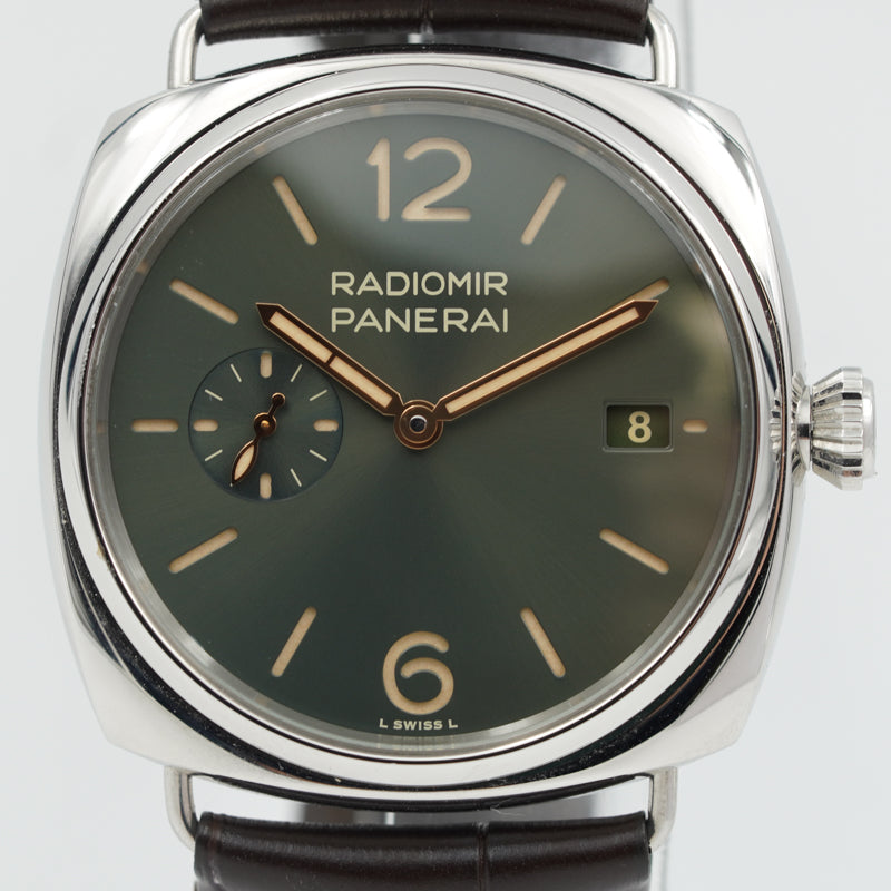 SOLD 9 18 23 Panerai Radiomir Quaratana PAM01386 Green Dial