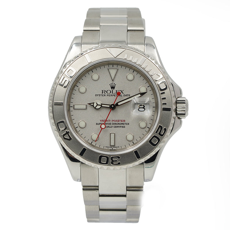 SOLD 10 12 23 Rolex Yachtmaster 16622 w. Box 2004 Platinum