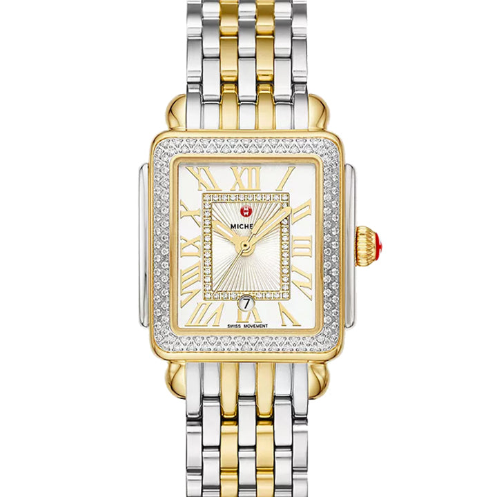 Michele Deco Madison Mid Two Tone Diamond Watch MWW06G000002