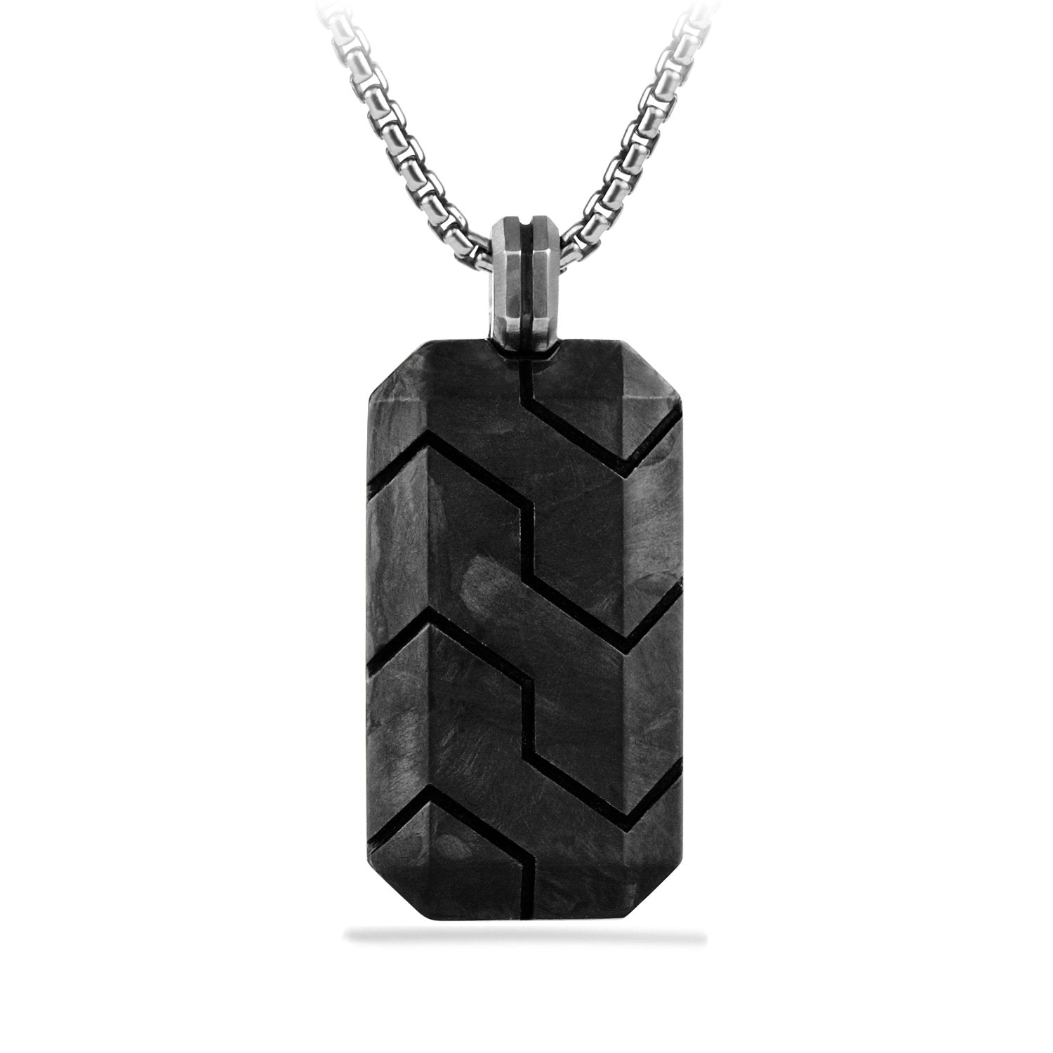 David Yurman Men's Forged Carbon Key Chain