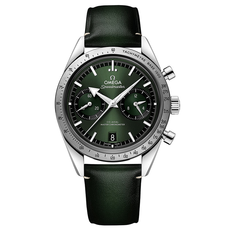 Omega speedmaster on leather best sale