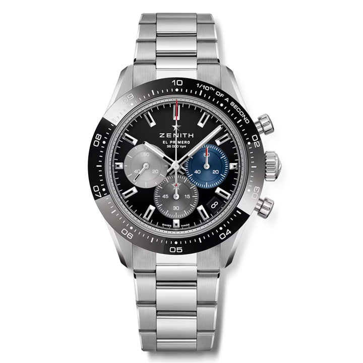 Zenith Chronomaster Sport Ceramic Bezel Black Dial Men's Watch  03.3100.3600/21.M3100