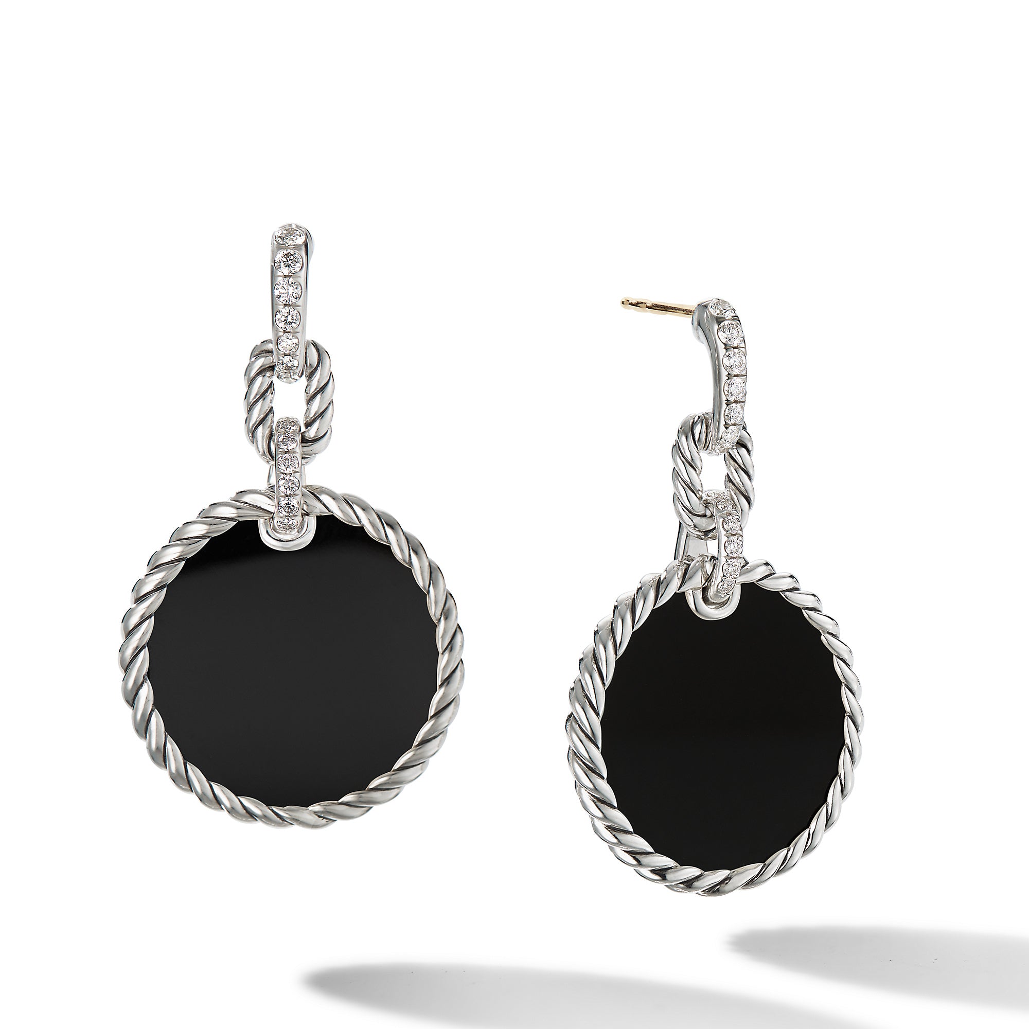 David yurman fashion black diamond earrings