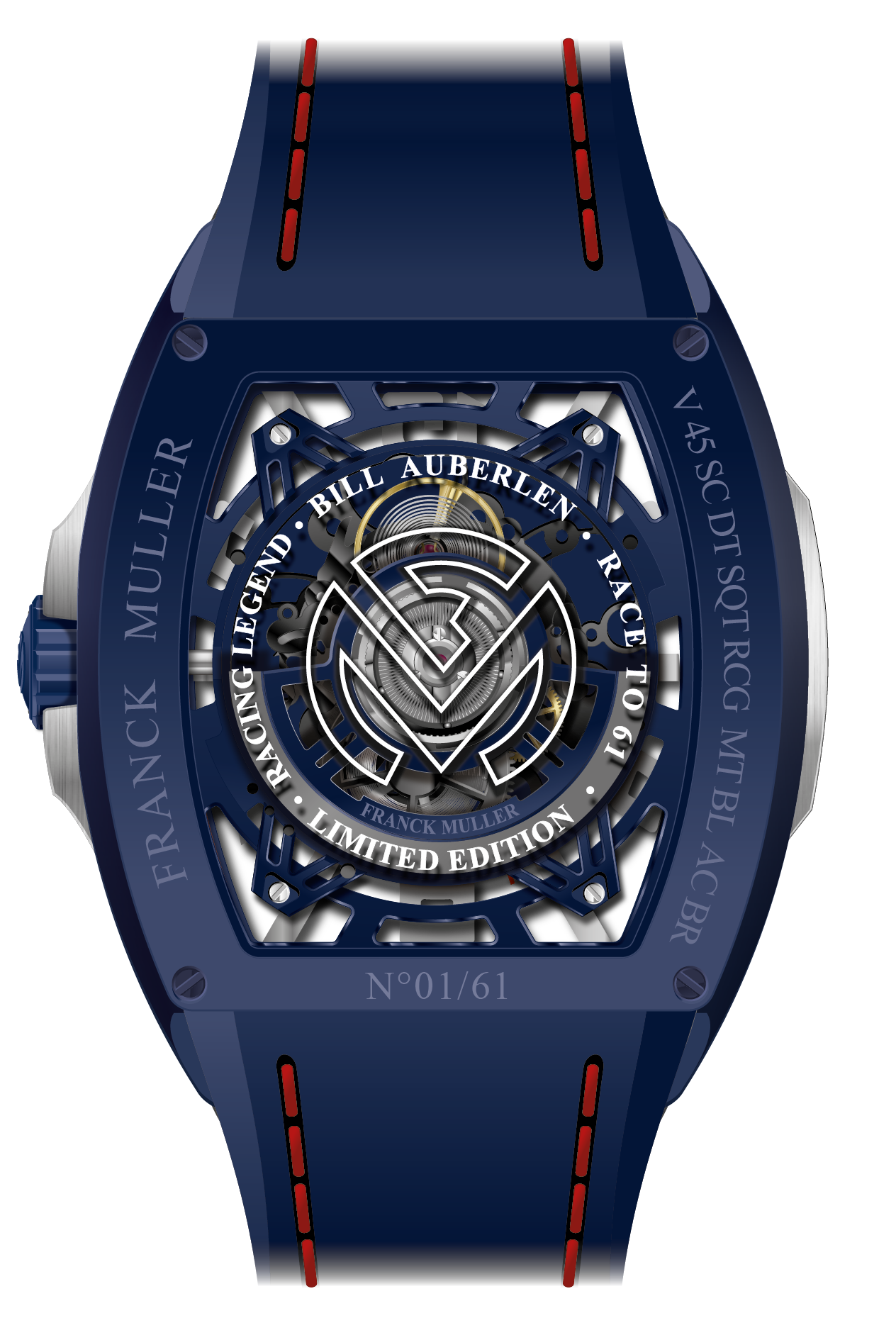 Franck Muller Blue Titanium Bill Auberlen