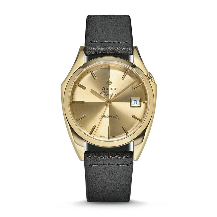 Zodiac Olympos Automatic Black Leather Watch - ZO9703 – Moyer Fine