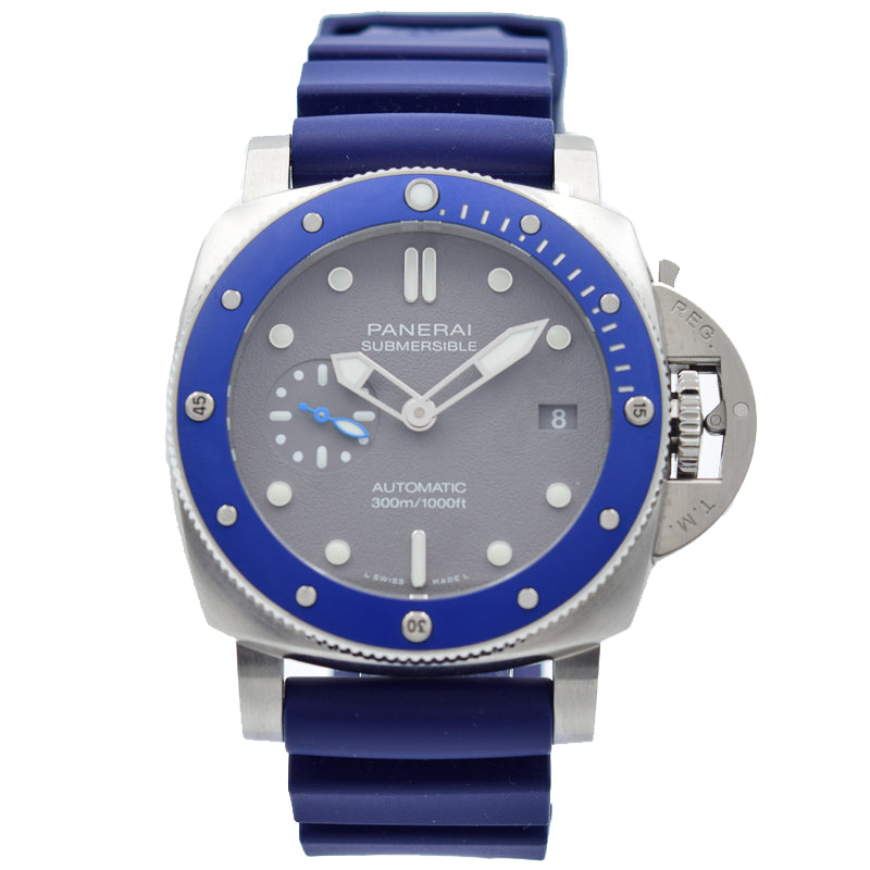 SOLD 12 2019 Panerai Luminor Submersible PAM959 Blue Bezel w