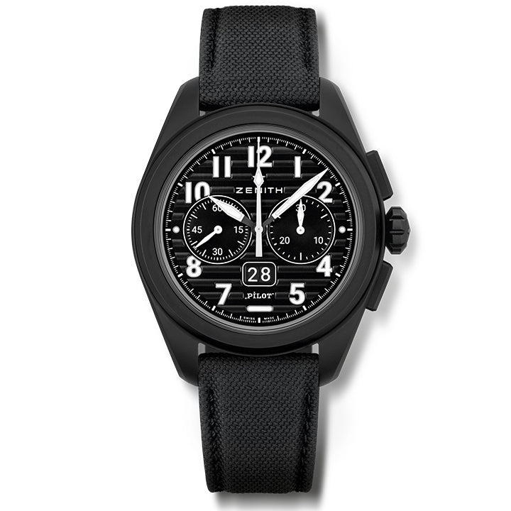 Zenith Pilot Chronograph Flyback Big Date Black Ceramic 49.4000