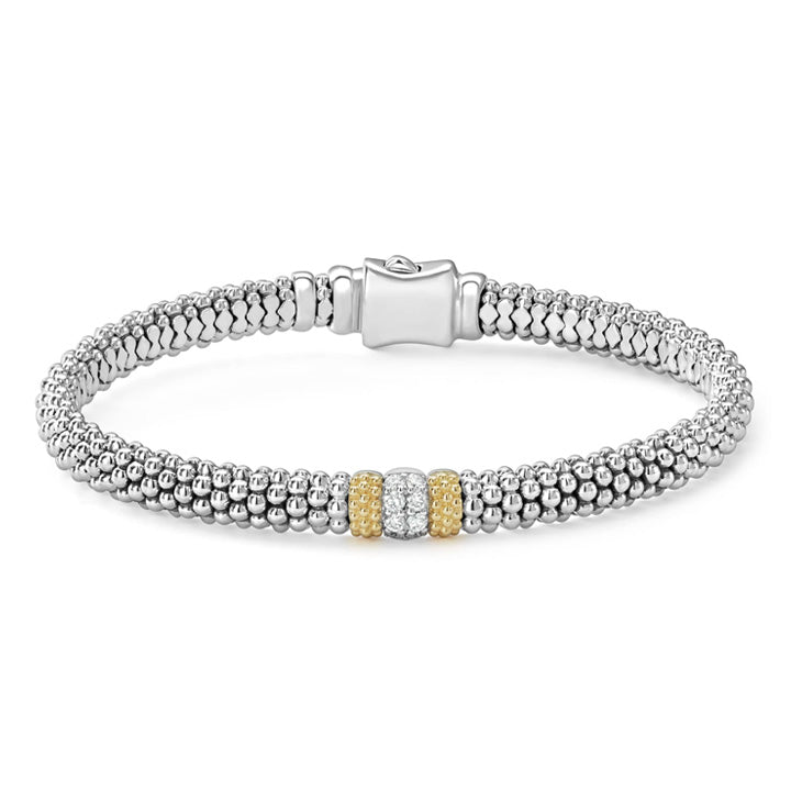 Lagos Caviar Lux 6mm Single Station Diamond Caviar Bracelet - 05