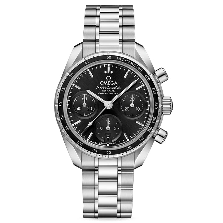 Omega Speedmaster 38 Co Axial Chronometer Chronograph Steel on