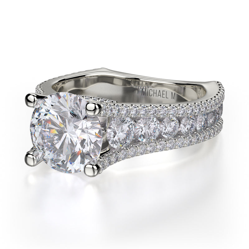 Euro shank diamond engagement on sale ring