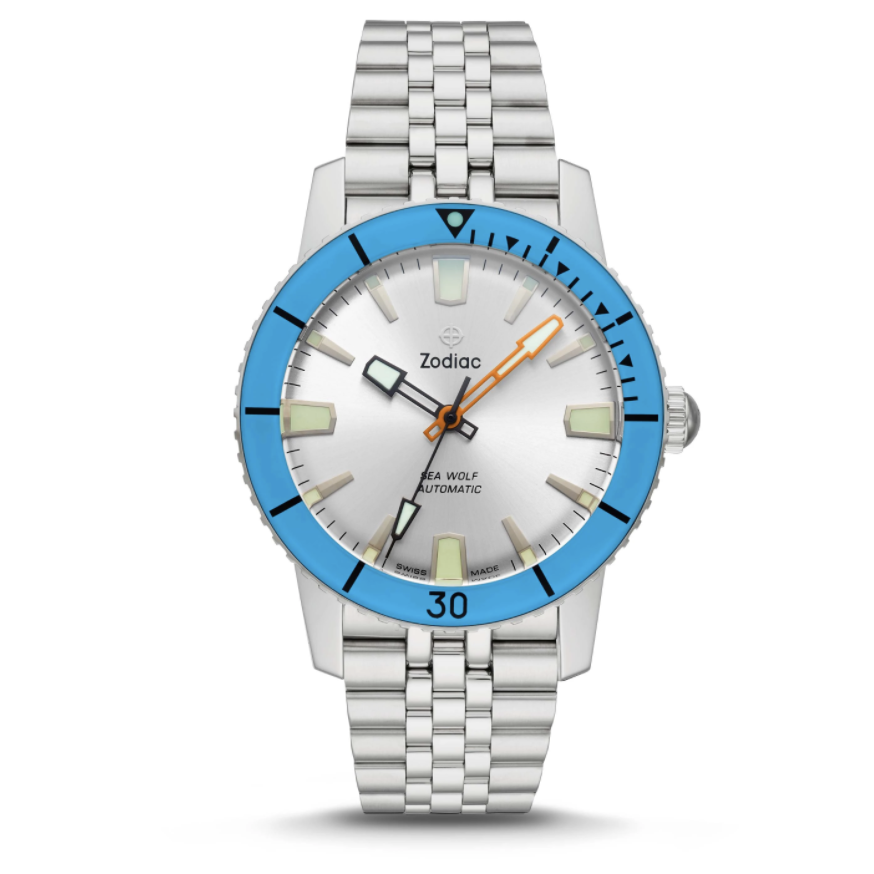 Zodiac Super Sea Wolf 53 Compression Automatic Stainless Steel Watch- ZO9274