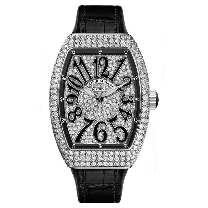 Franck Muller Stainless Steel Vanguard Diamond - V32QZDCDACDB