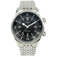 SOLD 2 12 24 Longines Legend Diver Stainless Steel Black Dial 39mm Moyer Fine Jewelers