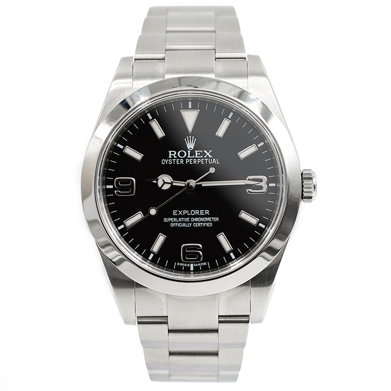 SOLD - 3/9/24 - Rolex Explorer I 39mm 214270 Stainless Steel W/Card 2013