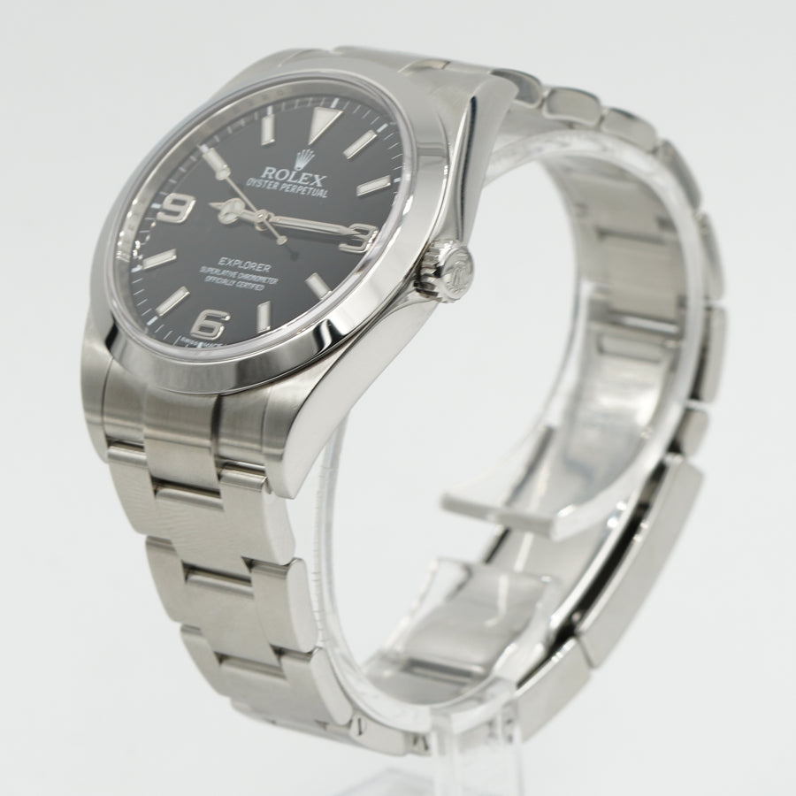 SOLD - 3/9/24 - Rolex Explorer I 39mm 214270 Stainless Steel W/Card 2013