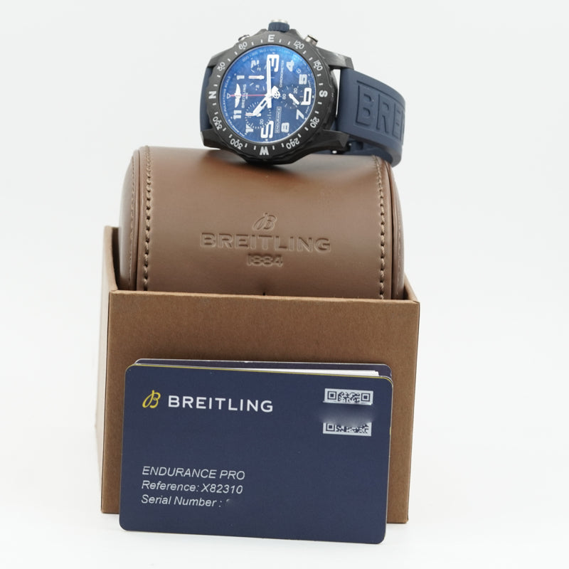 SOLD - 9/13/24 - Breitling Endurance Pro Dark Blue Chronograph X82310 B&P