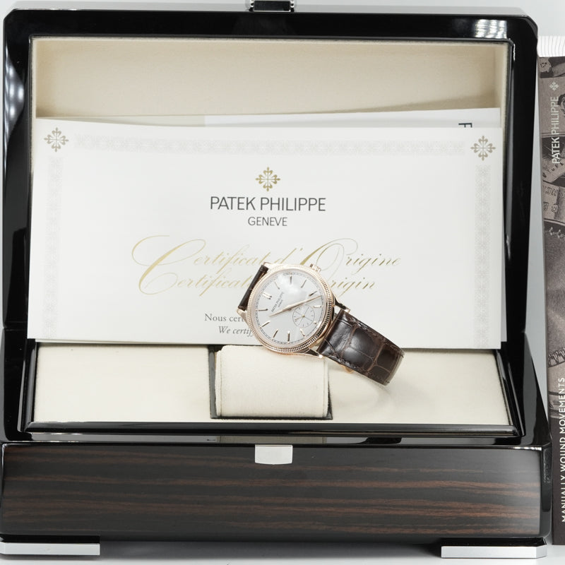 SOLD - 12/8/24 - Patek Philippe Calatrava 6119R-001 18K Rose Gold 39mm B&P 2022