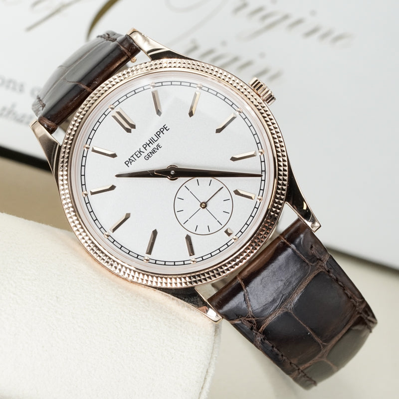 SOLD - 12/8/24 - Patek Philippe Calatrava 6119R-001 18K Rose Gold 39mm B&P 2022