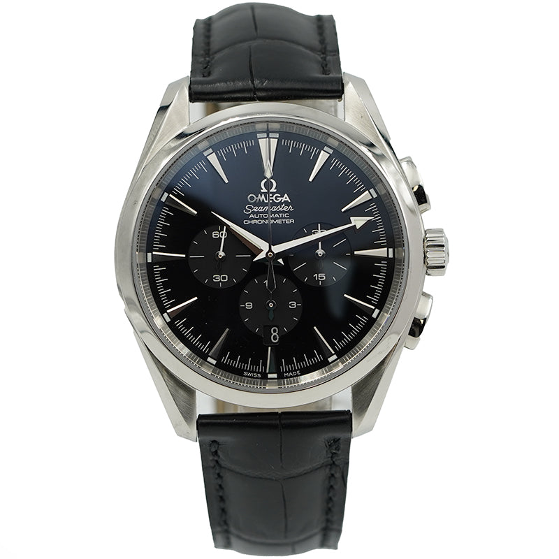 SOLD - 9/5/24 - Omega Seamaster Aqua Terra Chronograph 281.250.31 42mm B&P Black Dial