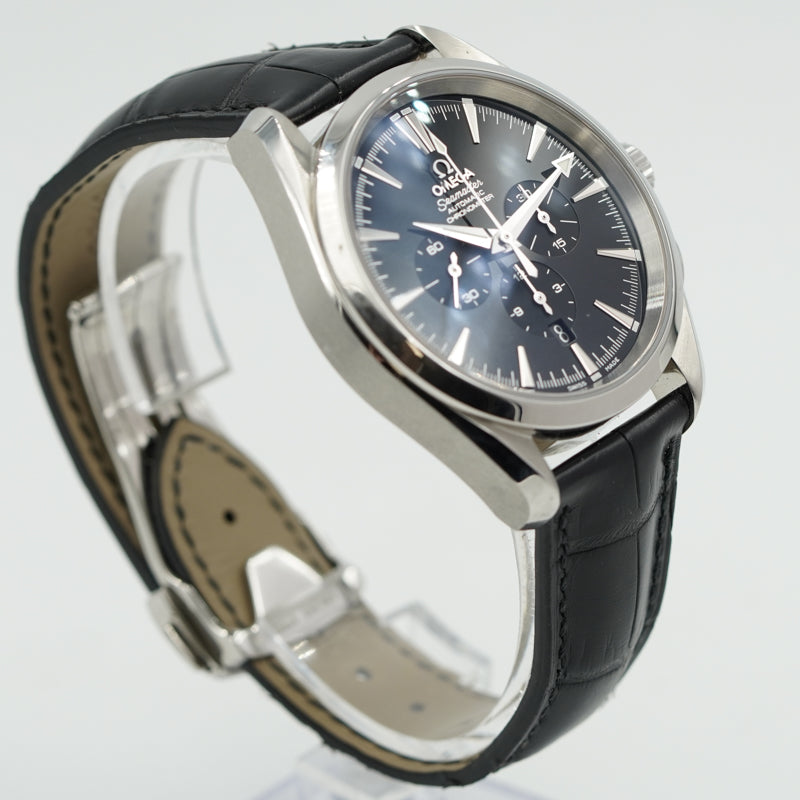 SOLD - 9/5/24 - Omega Seamaster Aqua Terra Chronograph 281.250.31 42mm B&P Black Dial