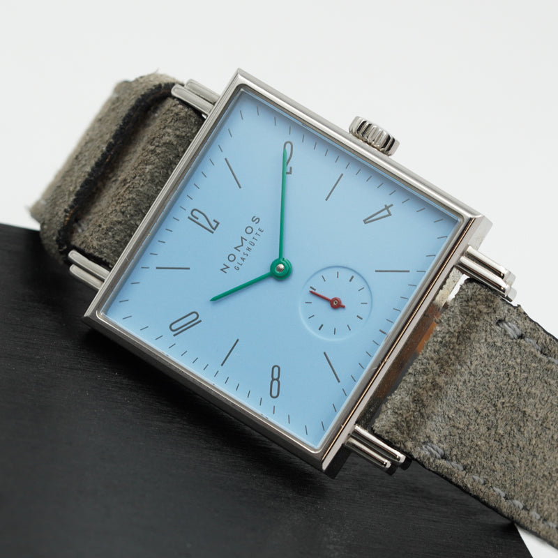 SOLD - 7/10/24 - Glashutte Nomos Tetra Azure 496 Mechanical B&P