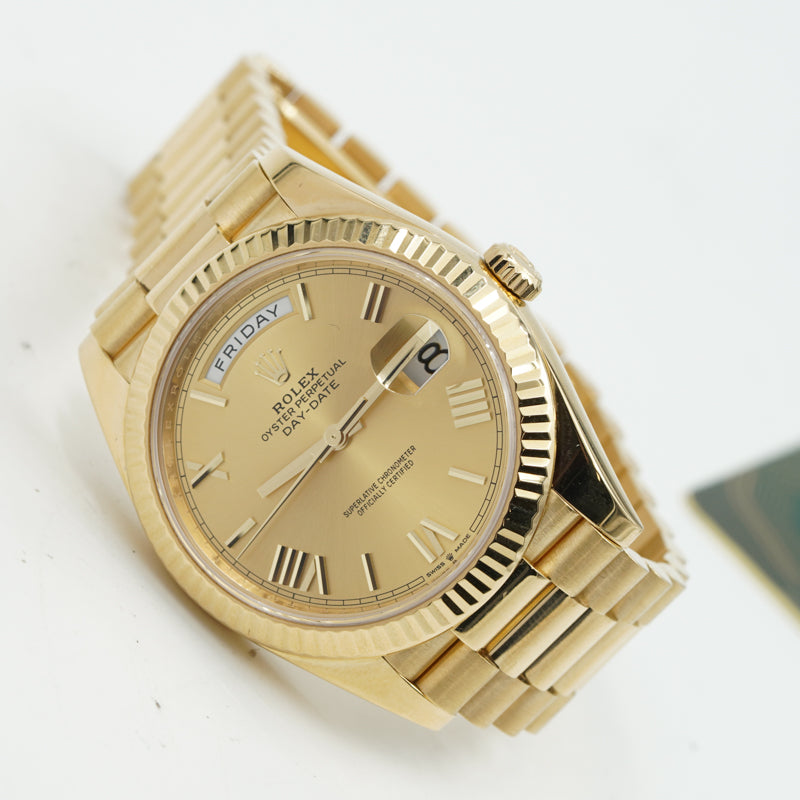 Rolex Day-Date President 228238 18K Yellow Gold w. Card 2022