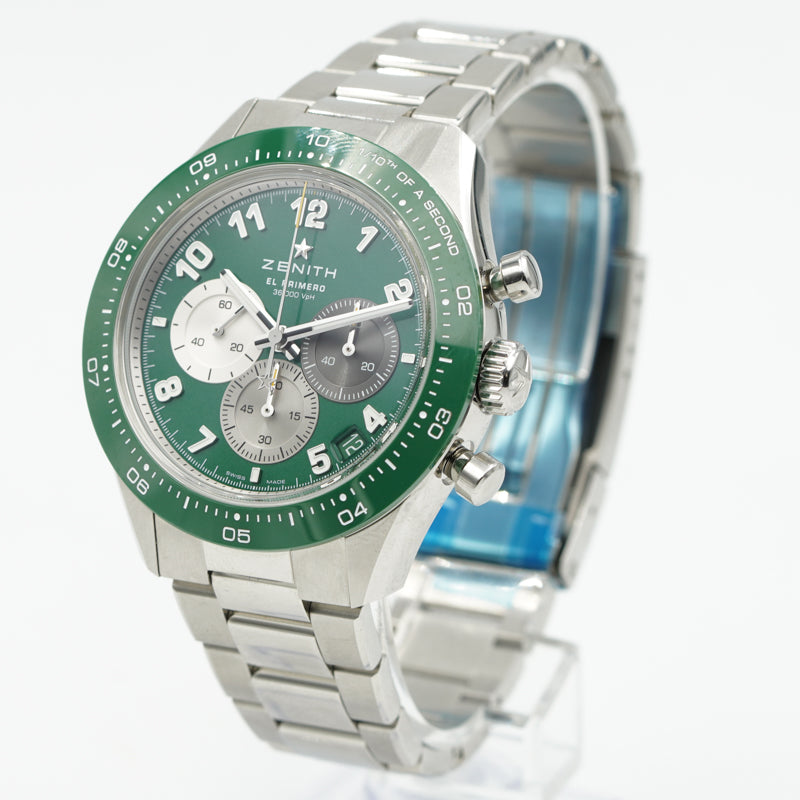 SOLD - 6/17/24 - Zenith Chronomaster Sport Aaron Rodgers Limited Edition B&P 2023