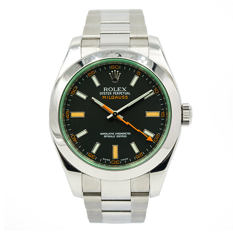 SOLD - 12/8/23 - Rolex Milgauss 116400GV Black Dial 40mm Stainless Steel