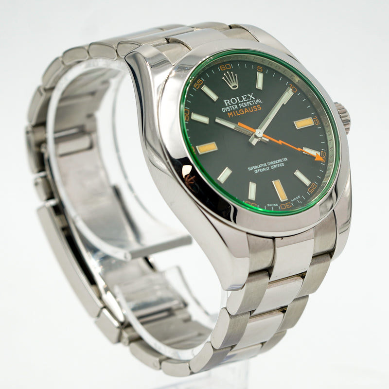 SOLD - 12/8/23 - Rolex Milgauss 116400GV Black Dial 40mm Stainless Steel