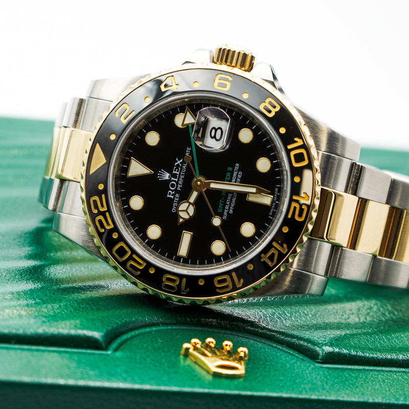 SOLD - Rolex GMT-Master II 11671LN Two-Tone 18K Gold 2007