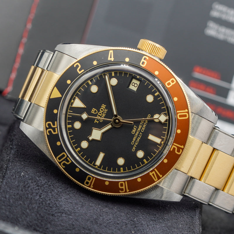 SOLD - 10/09/23 - Tudor Black Bay GMT Two-Tone 79833MN-0001 B&P 2023 S&G