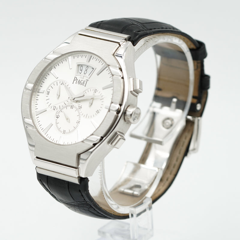 SOLD - 09/09/23 - Piaget Polo 18K White Gold Flyback GMT GOA32038 Box Only