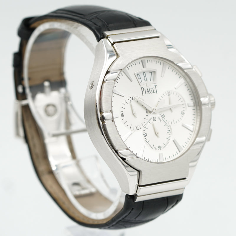 SOLD - 09/09/23 - Piaget Polo 18K White Gold Flyback GMT GOA32038 Box Only