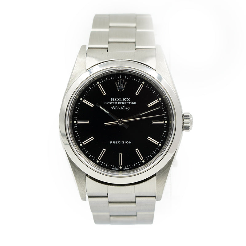 SOLD - 8/7/23 - Rolex Air-King 14000 Black Dial 34mm Circa 2001