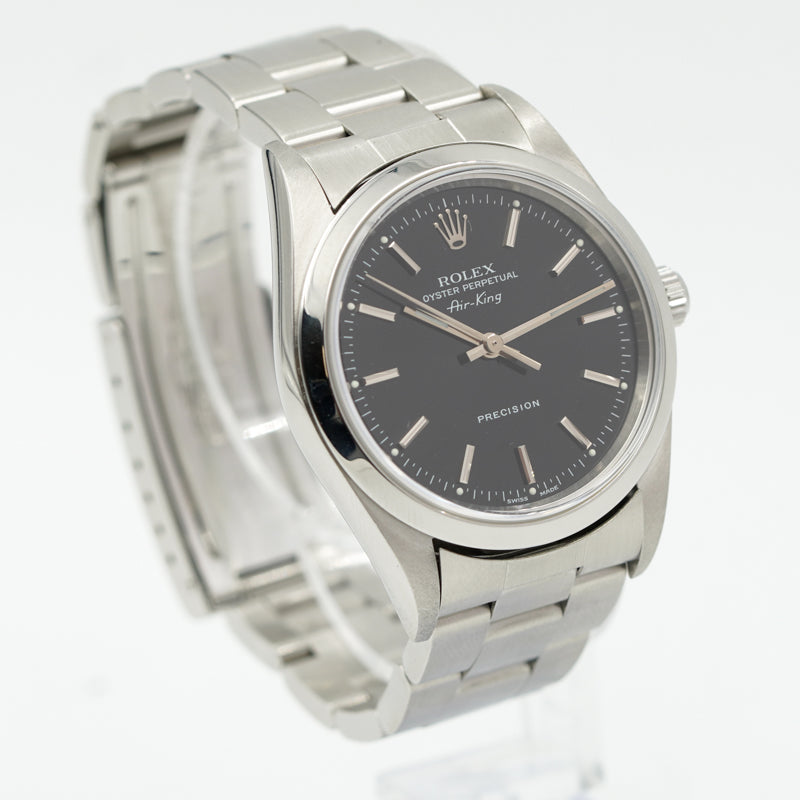 SOLD - 8/7/23 - Rolex Air-King 14000 Black Dial 34mm Circa 2001