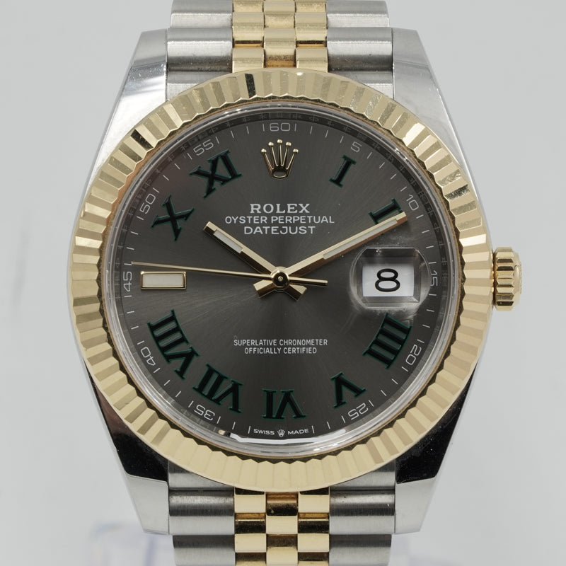 Rolex Datejust 41 Wimbledon 126333 Two-Tone Jubilee Bracelet B&P 2021