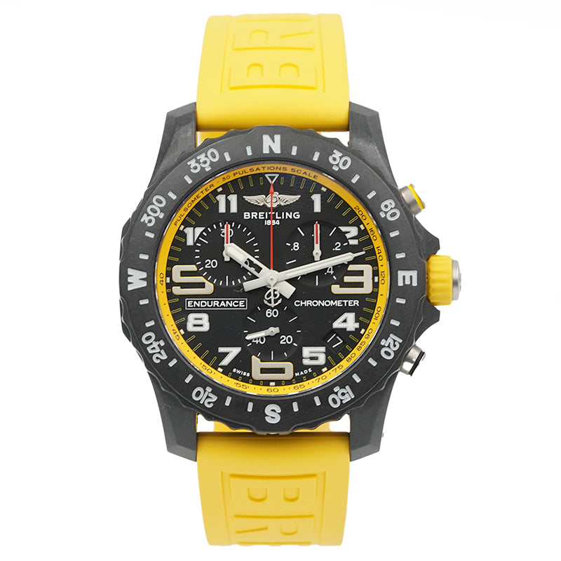 SOLD - 11/15/23 - Breitling Endurance Pro Yellow Chronograph 44mm B&P '23 X82310A41B1S1