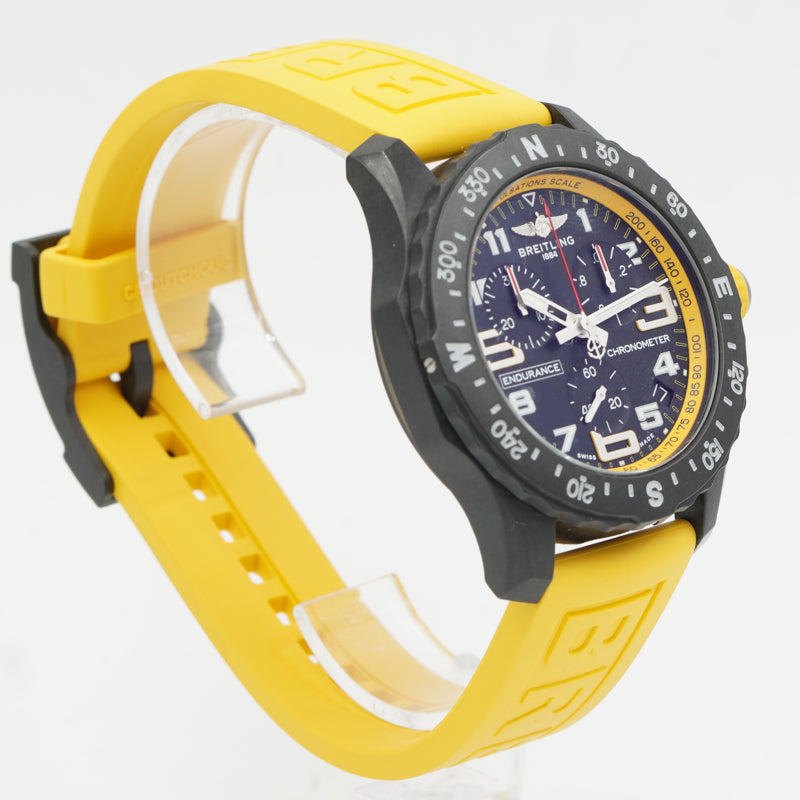 SOLD - 11/15/23 - Breitling Endurance Pro Yellow Chronograph 44mm B&P '23 X82310A41B1S1