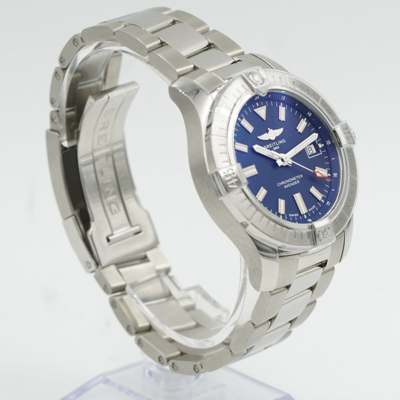 SOLD - 12/15/23 - Breitling Avenger 43mm Blue Dial A17318101CA1 B&P