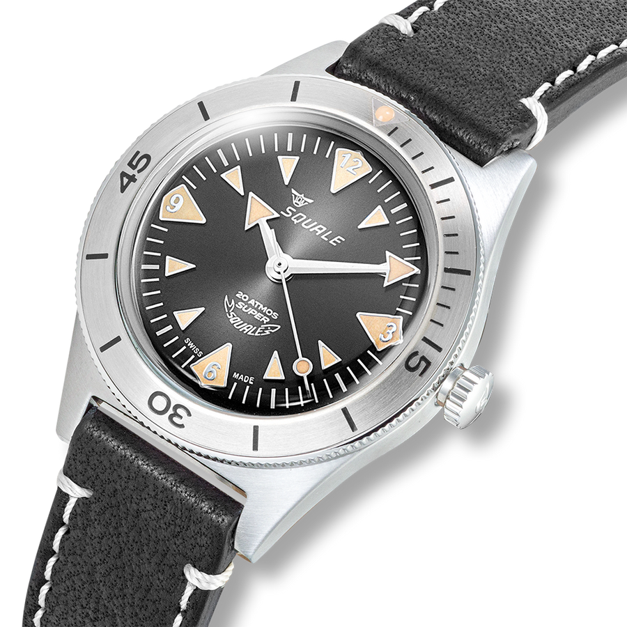 Squale Super-Squale Black Sunray Dial Big Arrows - SUPERSSABK.PN