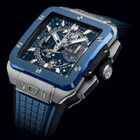 Hublot Square Bang Unico Titanium Blue Ceramic - 821.NL.5170.RX