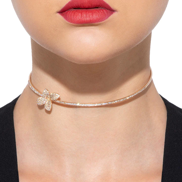 Pasquale Bruni 18K Rose Gold Petit Garden Choker Necklace - 16230R