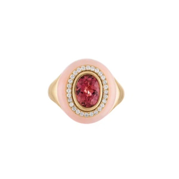 Eden Presley 14k Yellow Gold Pink Tourmaline & Pink Opal Ring - 2220333R-PT-PO