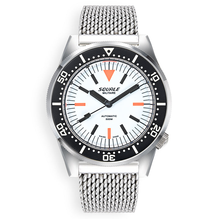 Squale 1521 Full Luminous Militaire Mesh - 1521FUMIWT.ME20