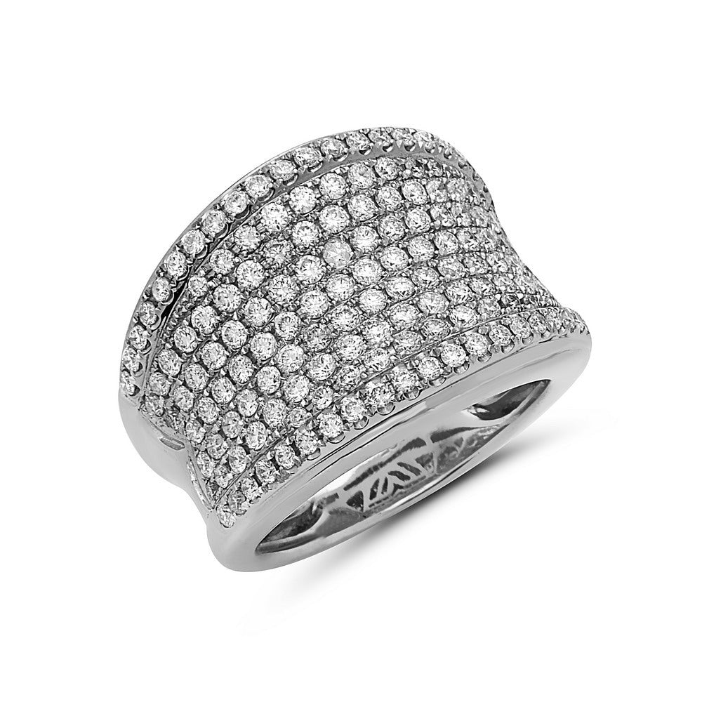 Diamond on sale saddle ring